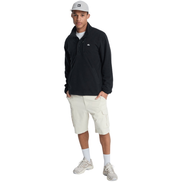 2025 Quiksilver Mens No Destination Half Opening Fleece EQYPF03072 - Black